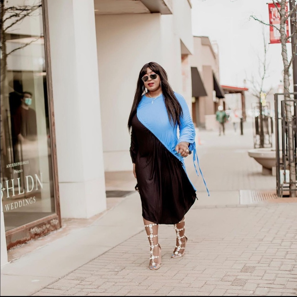 Zara color block dress